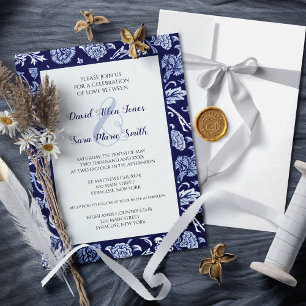 Faire-part de mariage Fleurs sauvages de prairie B
