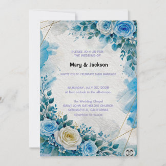 Faire-part de mariage floral