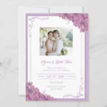 Faire-part de mariage floral