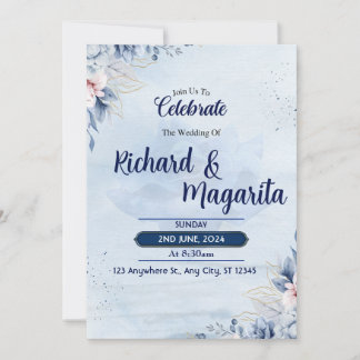 Faire-part de mariage floral