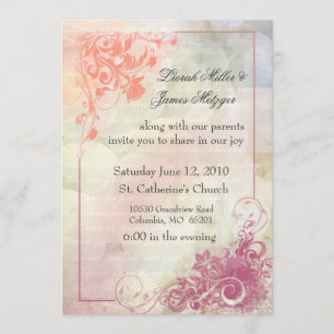 Faire-part de mariage floral