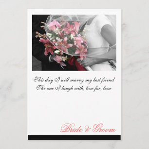 Faire-part de mariage floral à monogramme artistiq