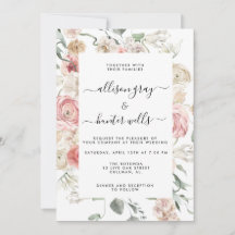 Faire-part de mariage floral | Annabeth