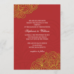 Faire-part de mariage Floral asiatique