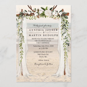 Faire-part de mariage Floral Beach Arbor