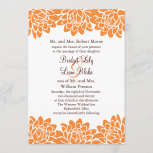 Faire-part de mariage floral et moderne
