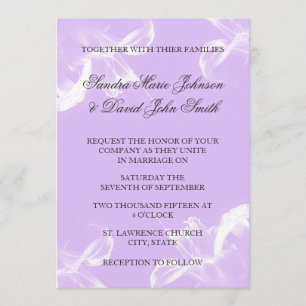Faire-part de mariage floral simple Lily de tigre