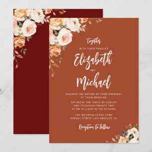 faire-part de mariage florale