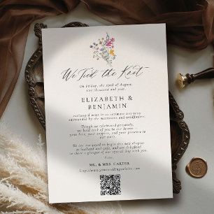 Faire-part de mariage fuite amoureuse Wildflower G