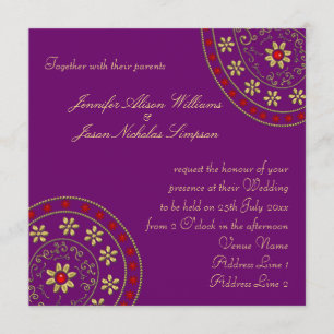 Faire-part de mariage Gold & Jewels Inspirés par l
