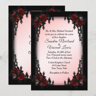 Faire-part de mariage Goth du quartier français