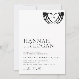 Faire-part de mariage gothique, Mariage minimalist