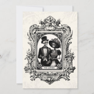 Faire-part de mariage gothique Victorienne Antique