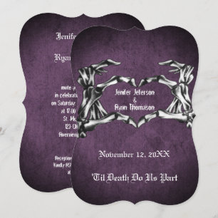 faire-part de mariage halloween