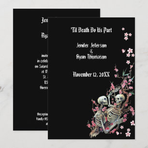 faire-part de mariage halloween