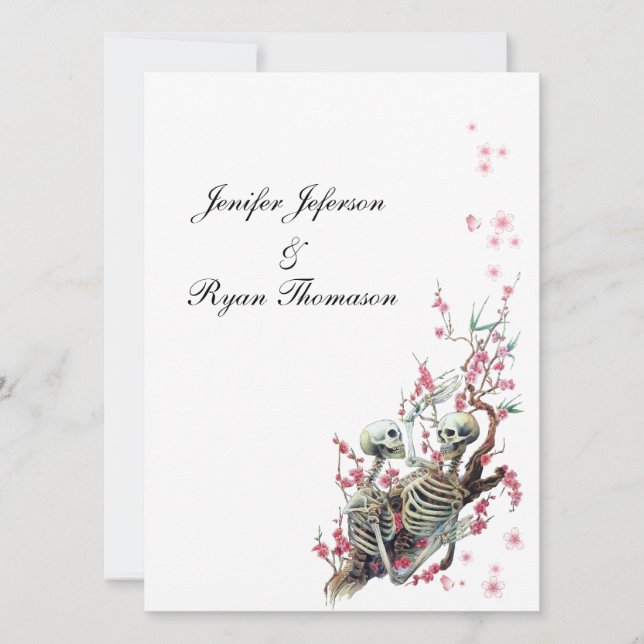 faire-part de mariage halloween (Devant)