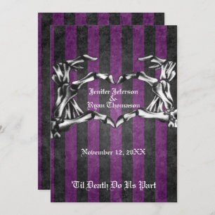 faire-part de mariage halloween