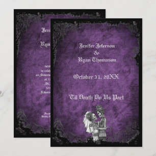 faire-part de mariage halloween