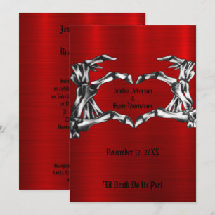 faire-part de mariage halloween