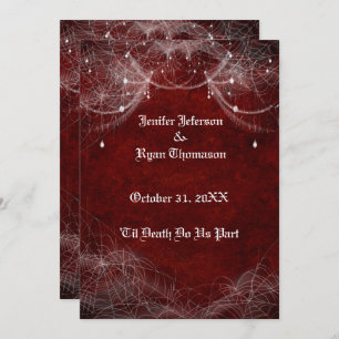 faire-part de mariage halloween