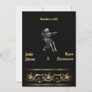 faire-part de mariage halloween