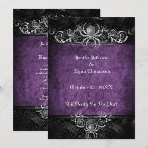 faire-part de mariage halloween