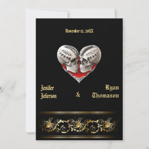 faire-part de mariage halloween
