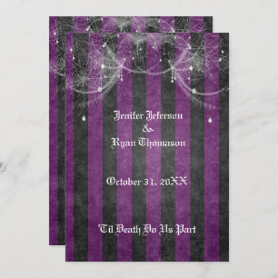 faire-part de mariage halloween