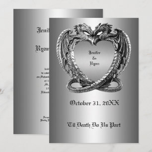 faire-part de mariage halloween