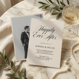 Faire-Part de Mariage Happily Ever After avec Phot
