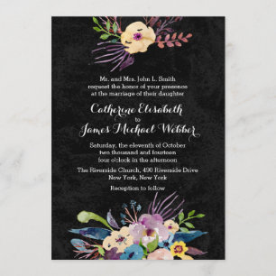 Faire-part de mariage hébergé par les parents de l