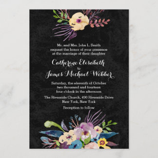 Faire-part de mariage hébergé par les parents de l