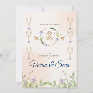 Faire-part de mariage hindou et invitations indien