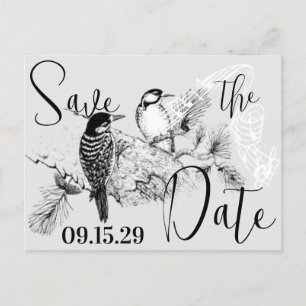 Faire-part de mariage Inséparables vintages