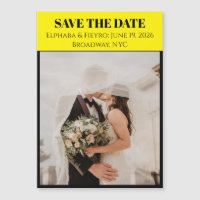 Faire-part de mariage inspiré de Playbill