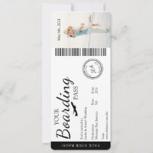 Faire-part de mariage- Invitation de laissez-passe