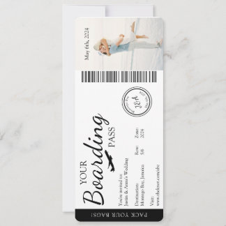 Faire-part de mariage- Invitation de laissez-passe