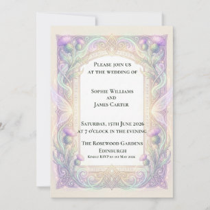 Faire-part de mariage Iridescent Chardon