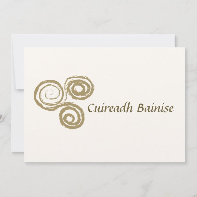 Faire-part de mariage irlandais (Devant)