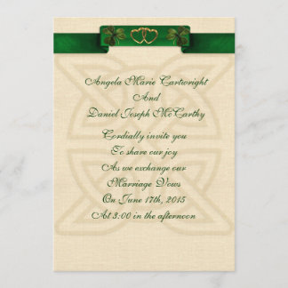 Faire-part de mariage irlandais