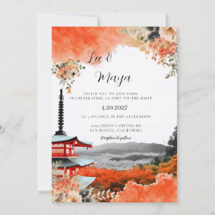Faire-part de mariage Japon Asie Japonais Destinat