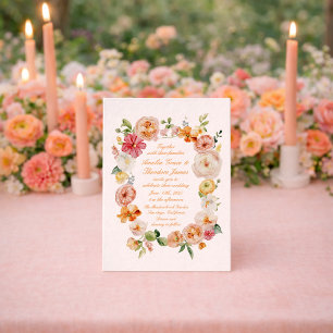 Faire-part de mariage jardin d'été Ranunculus
