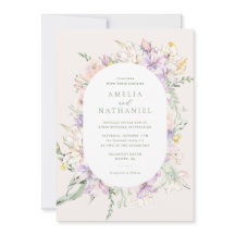 Faire-part de mariage Jardin Pastel