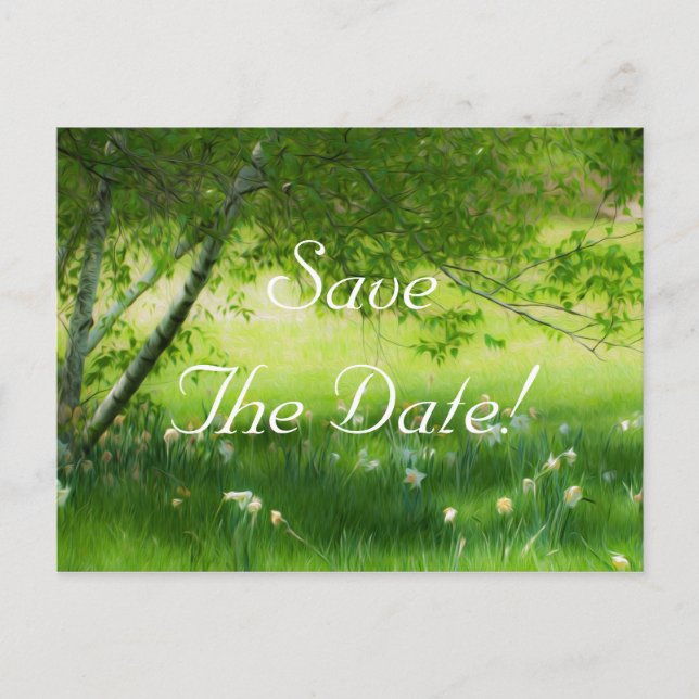 Faire-part de mariage Jonquilles de printemps (Devant)