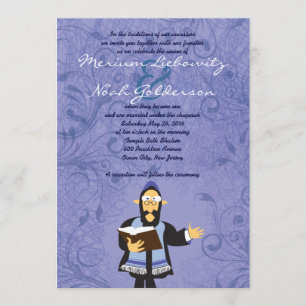 Faire-part de mariage juif drôle de Rabbin