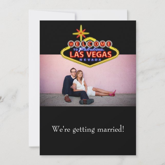 Faire-part de mariage Las Vegas (Devant)