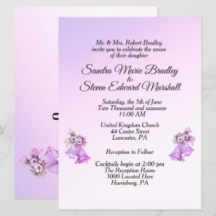 Faire-part de mariage Lavender Bells
