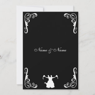 Faire-part de mariage lesbienne - Mariée et épouse