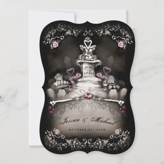 Faire-part de mariage Love Cemetery (Devant)