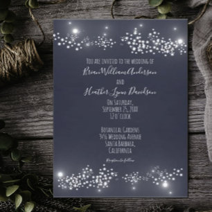 Faire-part de mariage lumière étoile